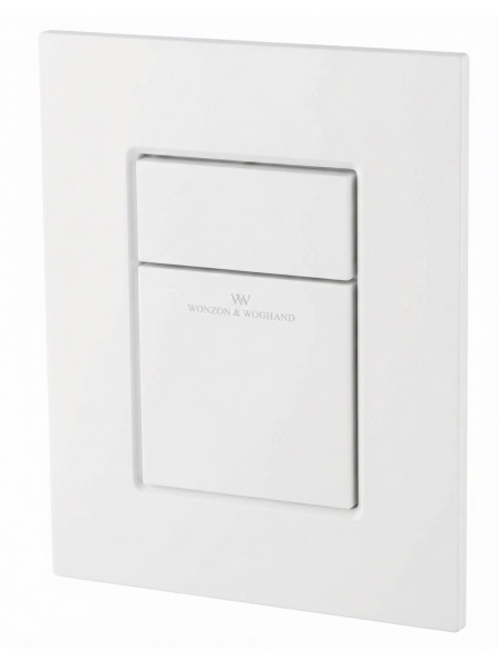 Кнопка смыва Wonzon & Woghand WW-IB256-MW белый матовый пневматическая