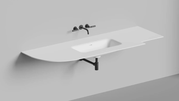 Подвесная раковина Salini Onda Flow Round 72 14022052MN 40 см белая матовая