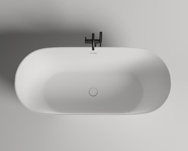 Ванна из искусственного камня Salini Mona 180x80 102921M матовая отдельно стоящая