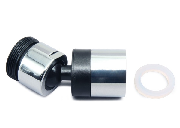 Насадка колокол на шарнире с переходником Esko NAARSH хром с черным