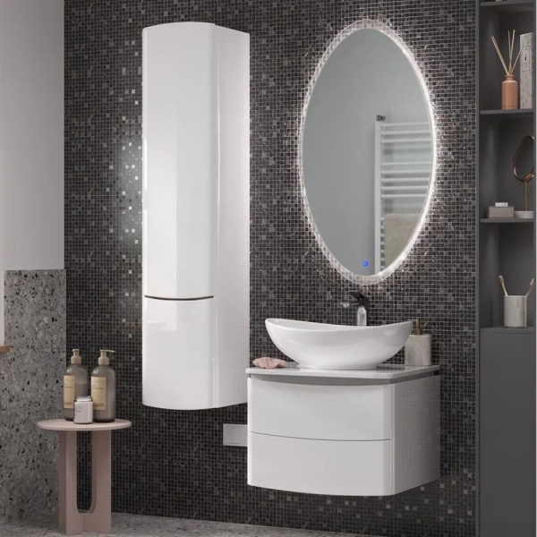 Пенал Velvex Luna pp.LUN.35 35 см белый подвесной