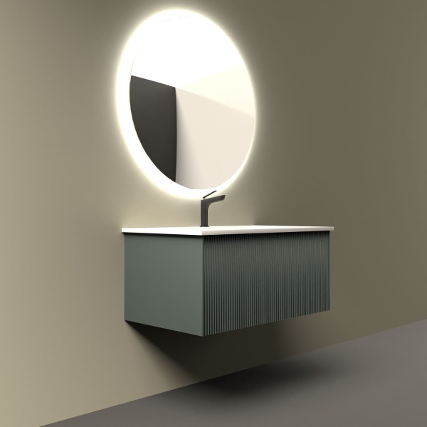 Тумба под раковину LaFenice Terra FNC-01-TER-G-80 75 см серая матовая