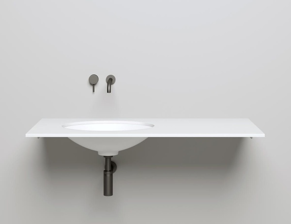 Встраиваемая раковина Salini Marea 1802211M 40 см белая матовая