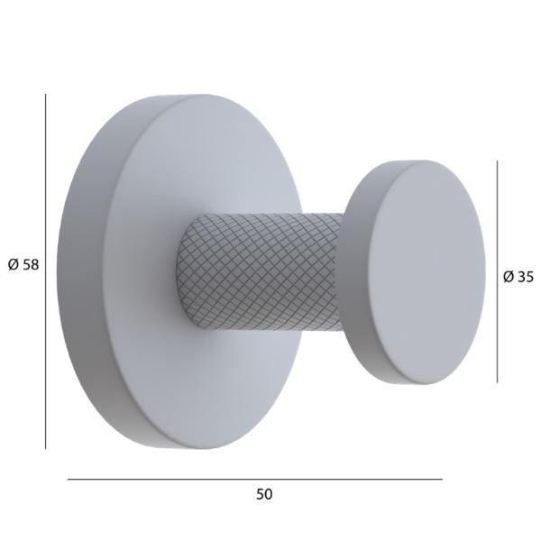 Крючок Boheme Uno 10976-NB никель брашированная