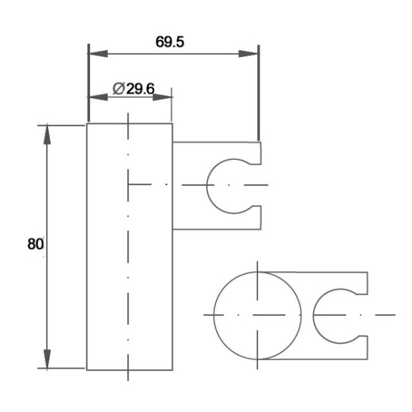 Держатель для душа Caprigo Parts 98-551-vot бронза