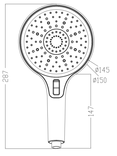 Душевая лейка Esko SPL1503 хром