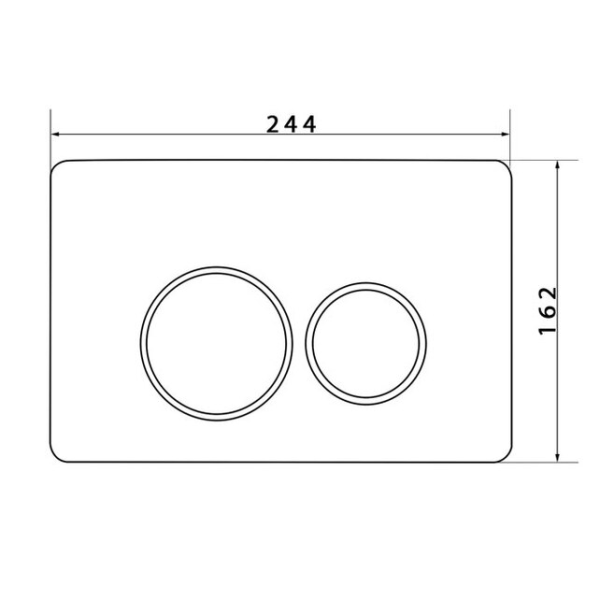 Кнопка смыва Caprigo DS001 золото