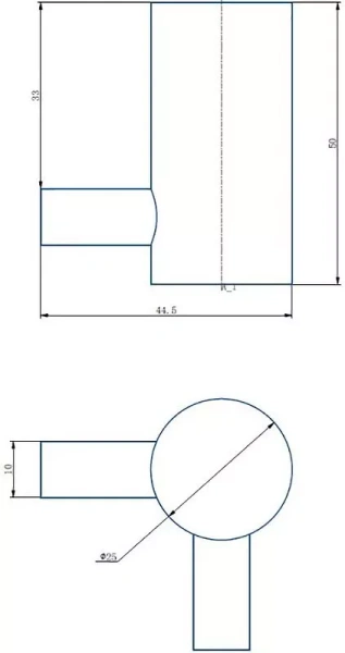 Крючок Haiba HB8405-2 хром двойной