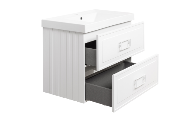 Тумба под раковину LaFenice Cubo FNC-01-CUB-B-80-2 80 см белая матовая