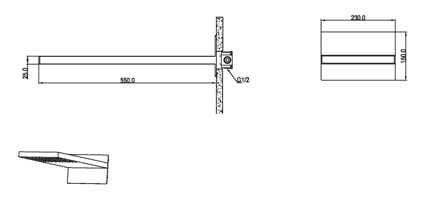 Верхний душ Boheme Fusion 419-SGM глянцевый графит