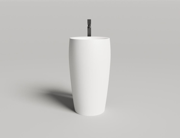 Раковина напольная Salini Alda 03 130311G 45 см белая глянцевая