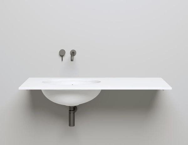 Встраиваемая раковина Salini Marea 1101209MF 40 см белый RAL матовая