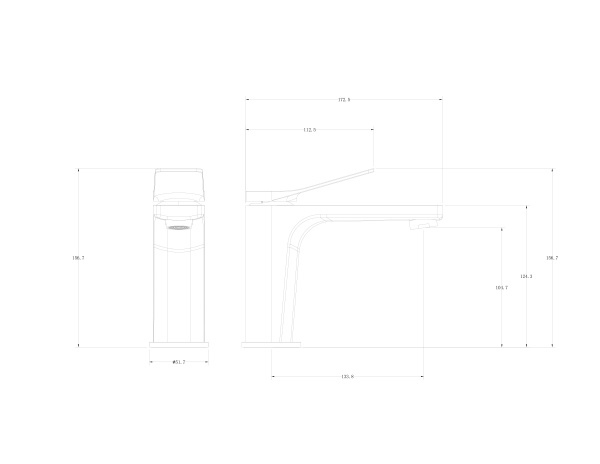 Смеситель для раковины Wonzon & Woghand WW-XH-013-MW белый матовый