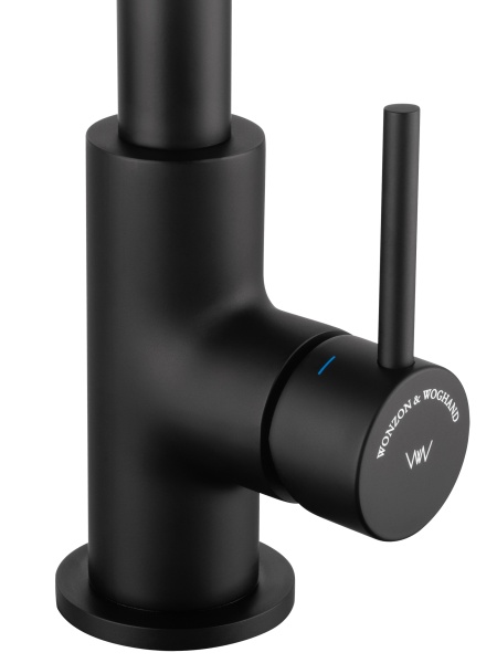 Смеситель для кухонной мойки Wonzon & Woghand WW-L1005-MB черный матовый