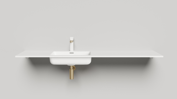 Подвесная раковина Salini Onda Plus 1402203MN 40 см белая матовая