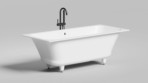 Ванна из литьевого камня Salini Orlanda Axis 170x75 103213G белая глянцевая встраиваемая