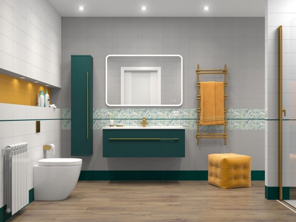 Зеркальный шкаф Kакса-А Sharm 005341 80 см зеленый