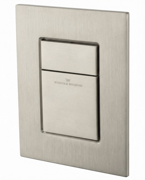 Кнопка смыва Wonzon & Woghand WW-IB256-BN никель брашированный пневматическая