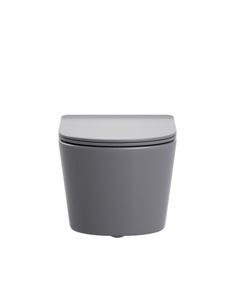 Унитаз подвесной Sapbox Lumara SB1124C1-MG Rimless серый матовый