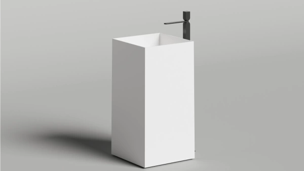 Раковина напольная Salini Armonia Square 01 130521M 45 см белая матовая