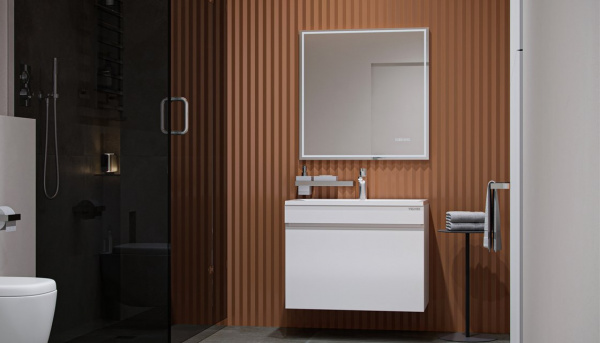 Тумба под раковину Velvex BASIC tp.PUL.PUL.70.1Y белая глянец 70 см белая