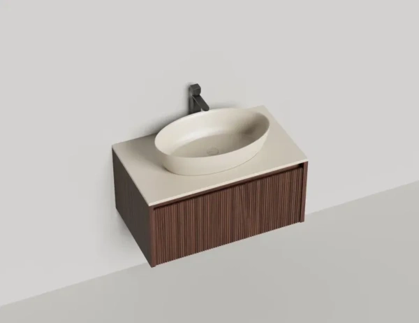 Тумба под раковину Salini Domino 80 см 27D208F окрашивание по RAL шпон