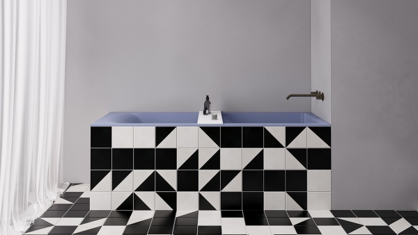 Полка для ванны Salini Gabbiano Basic 1906202M белая матовая