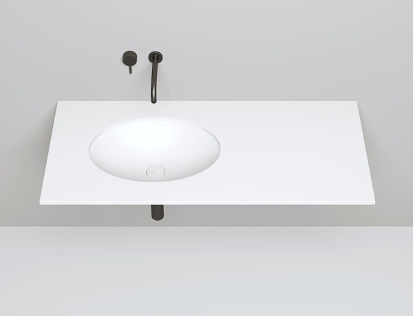 Встраиваемая раковина Salini Marea 1802211M 40 см белая матовая