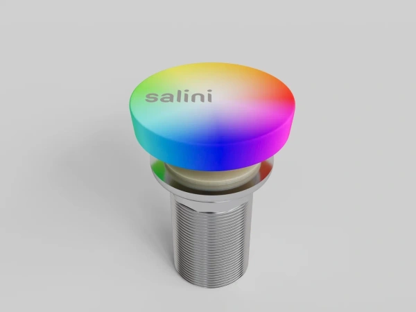 Донный клапан для раковины Salini 162202G белый глянцевый