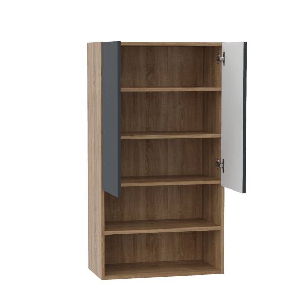 Шкаф Onika Маркус 306012 60 см серый матовый и дуб сонома