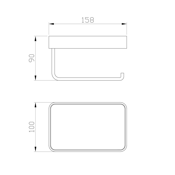 Держатель для туалетной бумаги Wonzon & Woghand WW-9536 хром глянцевый