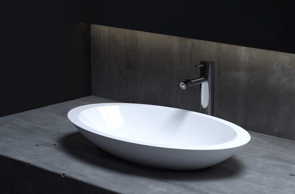 Накладная раковина Salini Callista 02 1101202SM 35 см белая матовая