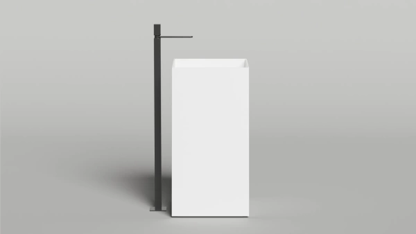 Раковина напольная Salini Armonia Square 01 130521M 45 см белая матовая