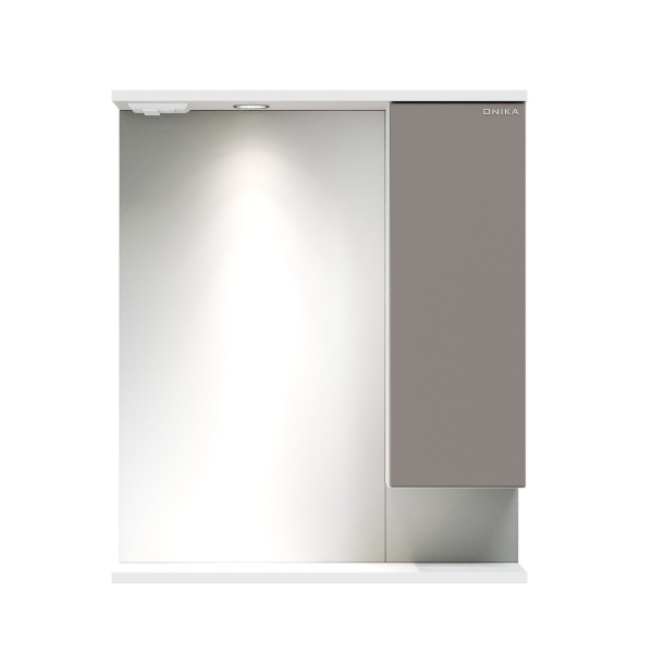 Зеркальный шкаф Onika Марви 206088 60 см R мокко с подсветкой