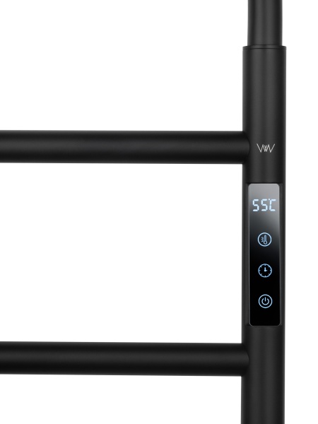 Полотенцесушитель электрический Wonzon & Woghand Wismar WW-AL201-MB черный матовый