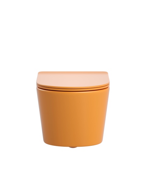 Унитаз подвесной Sapbox Lumara SB1124C1-MO Rimless оранжевый матовый