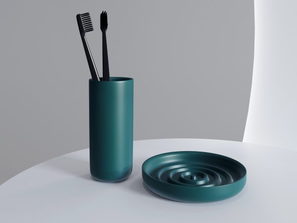 Стакан для зубных щеток Salini Gocce 1901201 белый матовый