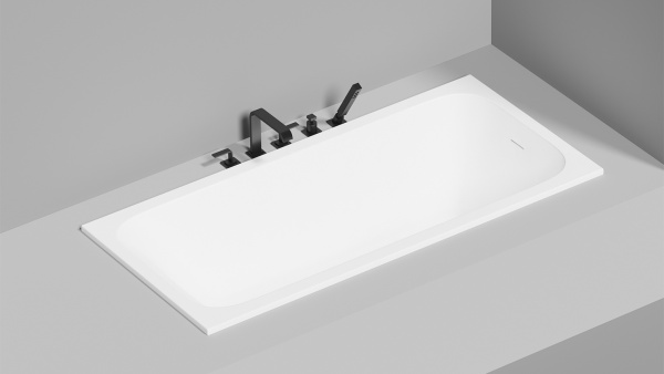 Ванна из литьевого камня Salini Orlanda 170x75 102017G белая глянцевая встраиваемая