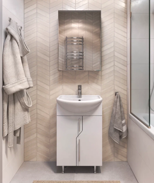 Зеркальный шкаф Vigo Grand zsh.GRA.50 50 см белый