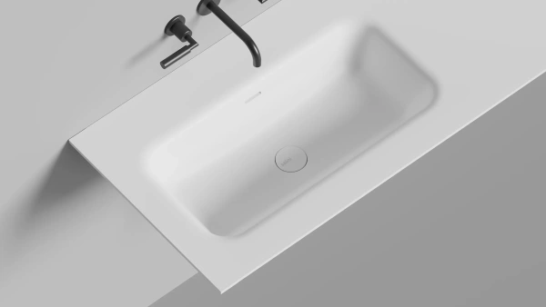 Подвесная раковина Salini Onda Flow Round 72 14022052MN 40 см белая матовая