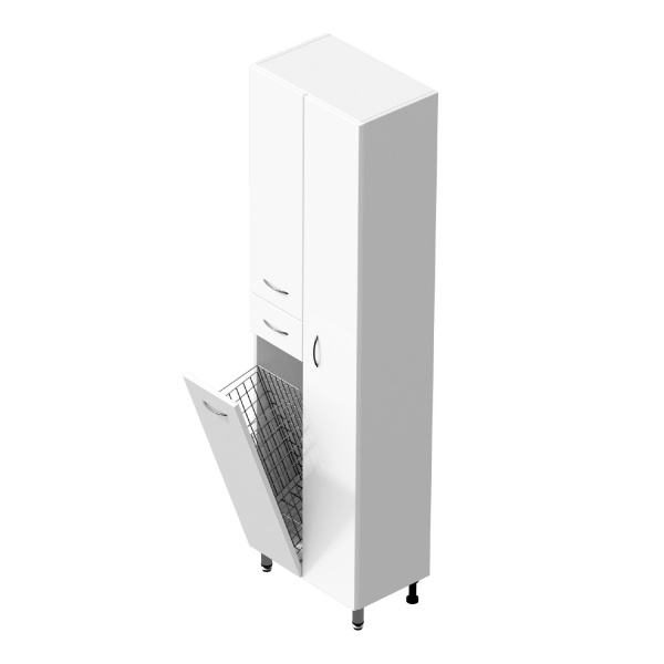 Пенал Onika Модерн 405209 50 см R белый с бельевой корзиной