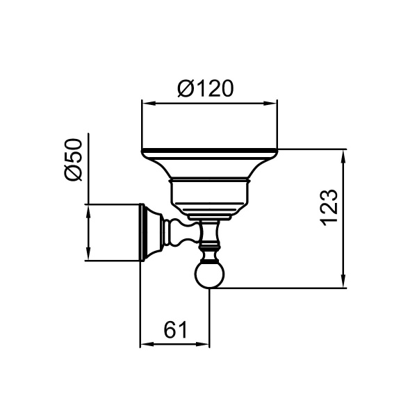Мыльница Webert Karenina KA500101010 золото глянцевая
