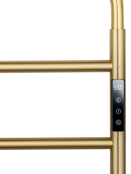 Полотенцесушитель электрический Wonzon & Woghand Wismar WW-AL201-BG золото брашированный
