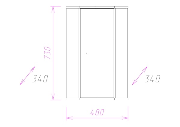 Шкаф Onika Модерн 303401 50 см белый угловой