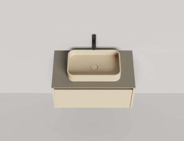 Тумба с раковиной Salini Domino 80 см 27D108ON окрашивание по RAL эмаль Onda Plus