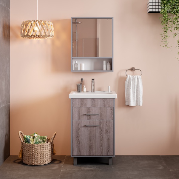 Тумба под раковину Onika Натали 105016 45 см ясень таормина (раковина Como 50, Фостер 50)