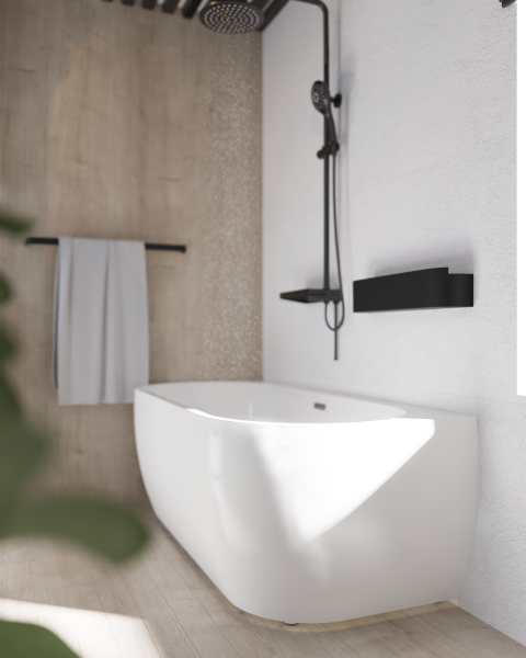 Ванна акриловая Radomir Вальс Макси 170x70 1-01-0-0-1-365 пристенная c каркасом