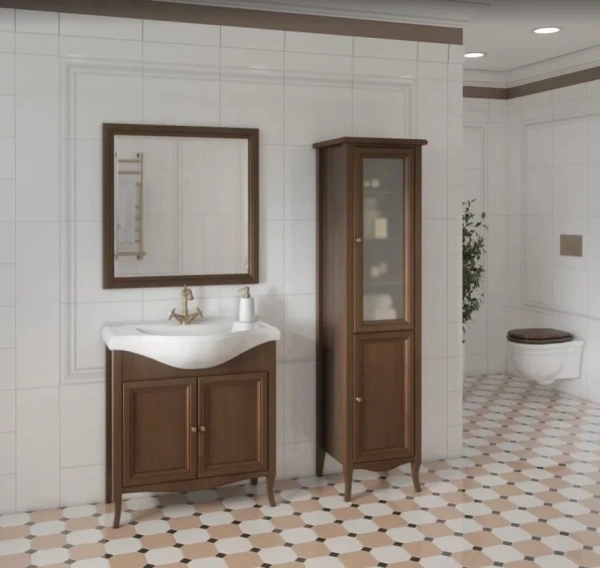 Тумба с раковиной Caprigo Lion 38311-036.000.00.20 80 см орех античный