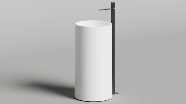 Раковина напольная Salini Armonia Round 01 130411G 45 см белая глянцевая