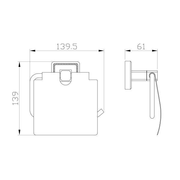 Держатель для туалетной бумаги Wonzon & Woghand Roma WW-7226 бронза брашированный